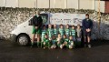 Boys in front of team kit sponsors van 09/01/11